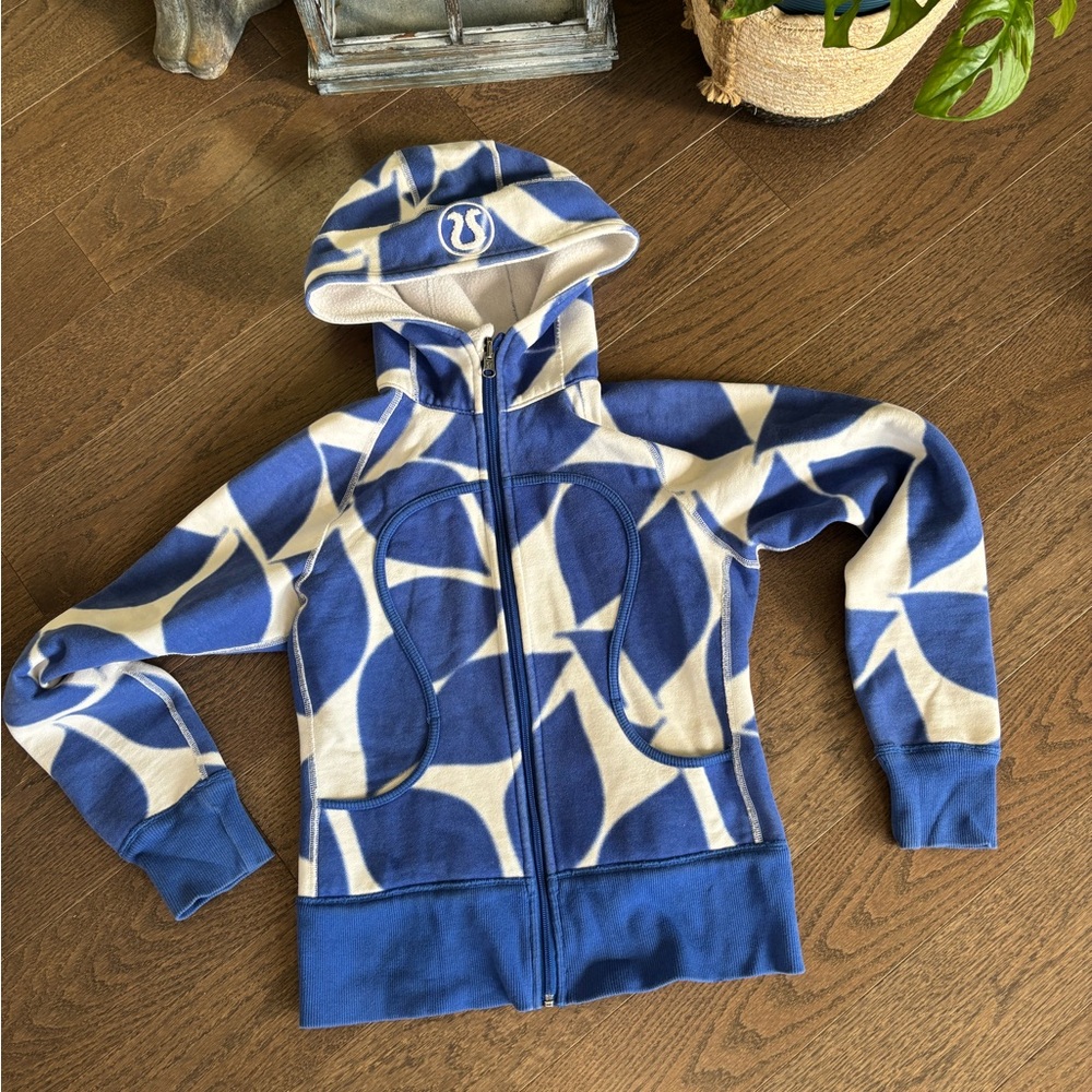Blue and White Kids Hoodie